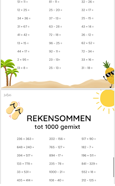 Lesmateriaal Sommen zomer van auteur Jufjas slide 3