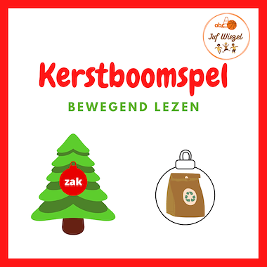 Lesmateriaal Bewegend lezen: Kerstboomspel van auteur Juf Wiezel