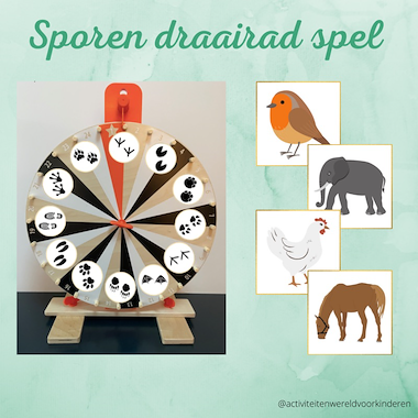 Lesmateriaal Gi-ga-groen - sporen draairad spel van auteur Nanny Melissa