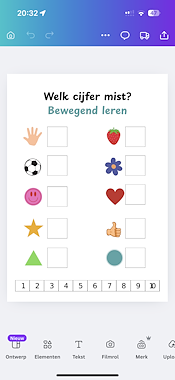 Lesmateriaal Bewegend leren - welk cijfer mist? van auteur Talitha van Wijk slide 2