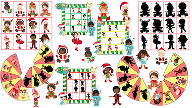 Lesmateriaal topologie spel kerstmis van auteur Little Play Friends slide 2