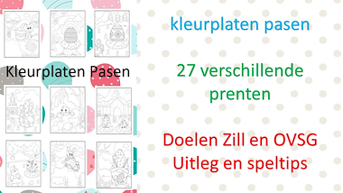 Lesmateriaal kleurplaten pasen van auteur Little Play Friends