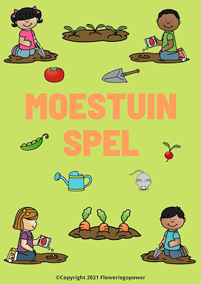 Lesmateriaal Moestuinspel van auteur FlowerlogoPower slide 1