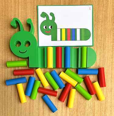 Lesmateriaal De grote staafjes-rups van auteur Little Play Friends slide 4