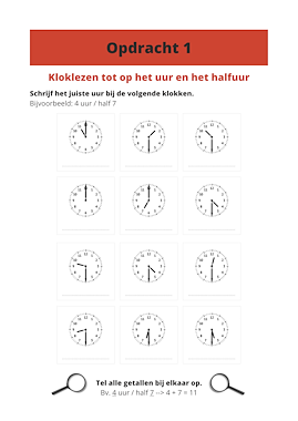 Lesmateriaal Time is up! (Escaperoom kloklezen) van auteur Juf Tessa deelt slide 2
