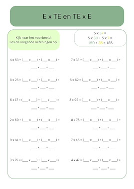 Lesmateriaal vermenigvuldigen (tafels) tot 1000 van auteur Juf Chloe de mantaklas slide 3
