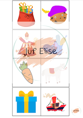 Lesmateriaal Prenten spreekmuur Sint van auteur Juf Elise