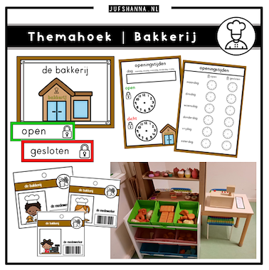 Lesmateriaal Bundel | Themahoeken bakkerij van auteur Juf Shanna slide 2