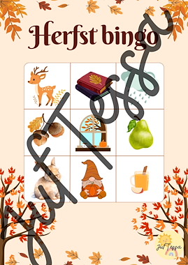 Lesmateriaal Herfst bingo (grootouderfeest)  van auteur Juf Tessa slide 4