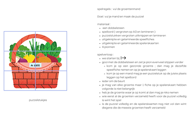 Lesmateriaal vul je mand met gezonde groenten  bordspel van auteur juf Anneke slide 2