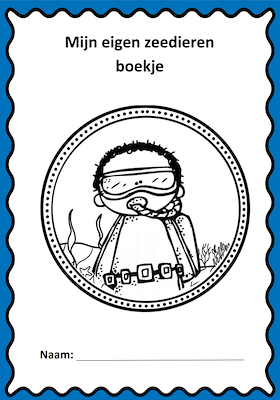 Lesmateriaal Schrijfboekje zeedieren van auteur juf tallie slide 4
