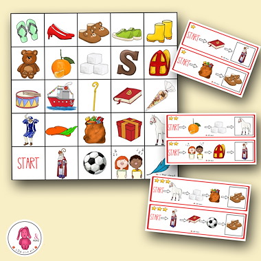 Lesmateriaal BEE-BOT® mat SINTERKLAAS activiteit: Vul de schoentjes! van auteur LDN Clipart slide 2