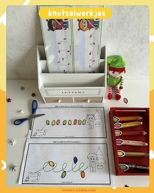 Lesmateriaal Schrijfpatronen Kerst  van auteur Tinnekes ontdekbundels slide 2