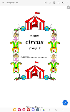 Lesmateriaal Circus werkboekje groep 2 van auteur Juf Monique