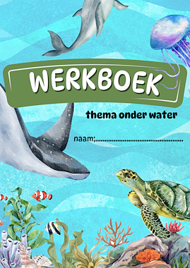 Lesmateriaal werkboek thema onder water  van auteur Kleuterjuf_Daphne