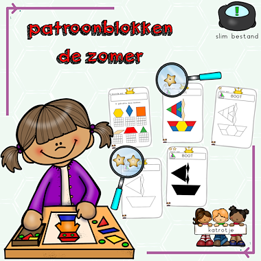 Lesmateriaal patroonblokken de zomer van auteur katrotje slide 1