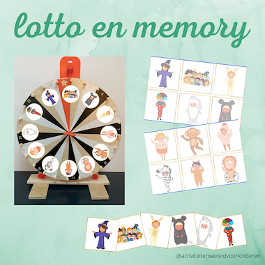 Lesmateriaal carnaval lotto/memory van auteur Nanny Melissa