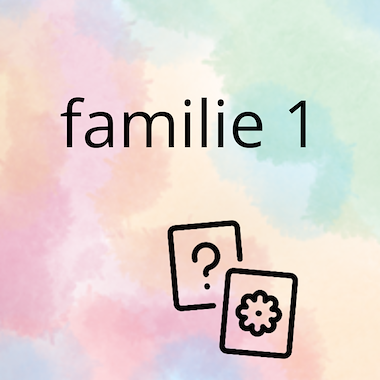 Lesmateriaal AN - mijn familie (deel 1) - spel 7: memory van auteur Peggy Van Rompaey