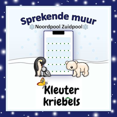 Lesmateriaal SPREKENDE MUUR: NOORDPOOL ZUIDPOOL van auteur Kleuter Kriebels