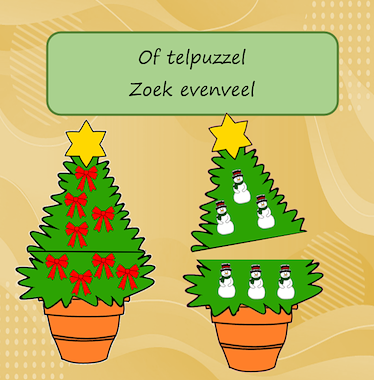 Lesmateriaal telspel Kerstmis van auteur Jabbedabbedoe slide 2