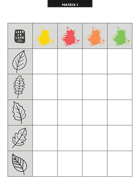 Lesmateriaal Matrix - Herfst  van auteur LeerLaLand