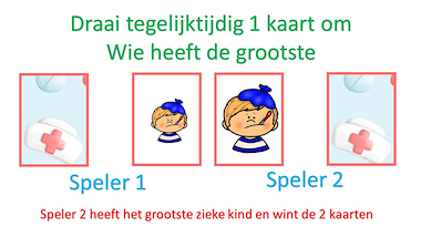 Lesmateriaal Wie heeft de grootste ziekenwagen, dokter, ziek kind? van auteur Little Play Friends slide 3