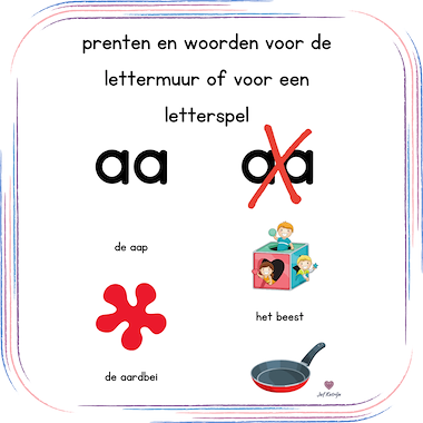 Lesmateriaal spel voor de woordmuur (ook bruikbaar zonder woordmuur) van auteur Juf Katrijn