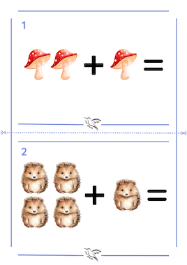 Lesmateriaal bewegend leren - rekenen - sommen tot 5 van auteur Juf Kitty B slide 1