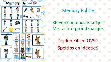 Lesmateriaal Memory - de politie van auteur Little Play Friends slide 2