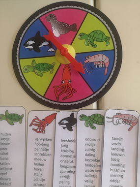 Lesmateriaal thema zee/oceaan spellen groep 3 van auteur juf tallie