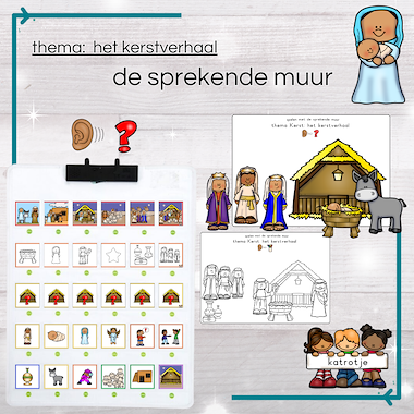 Lesmateriaal sprekende muur: het Kerstverhaal van auteur katrotje