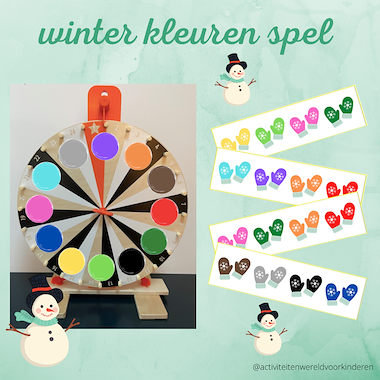 Lesmateriaal winter - kleurenspel van auteur Nanny Melissa