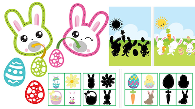 Lesmateriaal paasbundel peuters en kleuters van auteur Little Play Friends