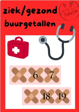 Lesmateriaal Ziek/Gezond/Beter worden van auteur PeuterKleuter