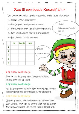 Lesmateriaal De bakkerij in Kersttijd van auteur Lessen en Illustraties Elles slide 3