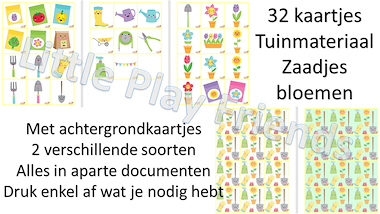 Lesmateriaal Memory - de tuin en zaaien van auteur Little Play Friends slide 2