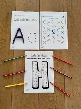 lesmateriaal Letterbundel van auteur jufsminimarkt