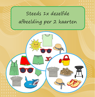 Lesmateriaal Dobble Zomer van auteur Jabbedabbedoe slide 3