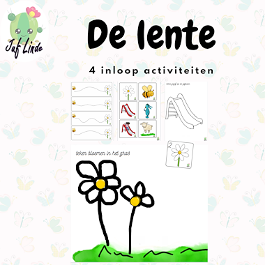 Lesmateriaal de lente 4 inloop activiteiten van auteur juf Linde