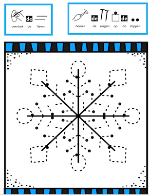 Lesmateriaal schrijfpatroon - hamertje tik - thema de winter van auteur Juf Sofie slide 2