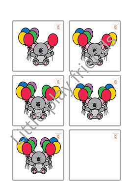 Lesmateriaal telspel - de ballonnen van de koala van auteur Little Play Friends slide 2
