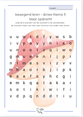 Lesmateriaal lijn 3 thema 3 - visueel dictee 1 van auteur Juf Kitty B slide 3