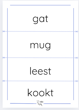 Lesmateriaal lijn 3 thema 5 - visueel dictee 1 van auteur Juf Kitty B