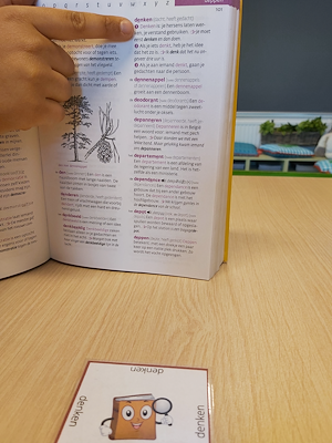 Lesmateriaal Woordenboekspel van auteur Juf Tessa deelt slide 2