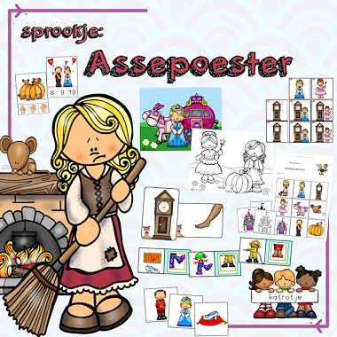 Lesmateriaal sprookje assepoester van auteur katrotje slide 1