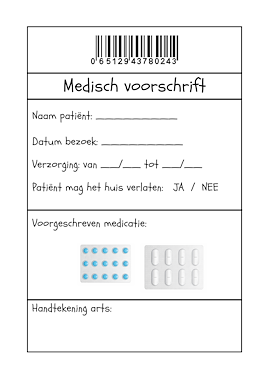 Lesmateriaal Apotheek: medicijnen volgens medisch voorschrift van auteur JufkeSarah slide 3