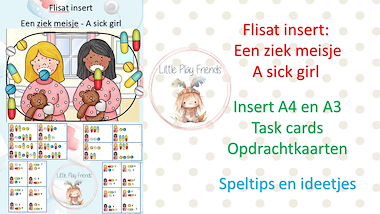Lesmateriaal Speeldeksel digitaal - het zieke meisje van auteur Little Play Friends slide 3