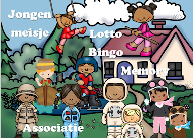 Lesmateriaal associatie - memory - lotto - bingo - beroepen van auteur Little Play Friends