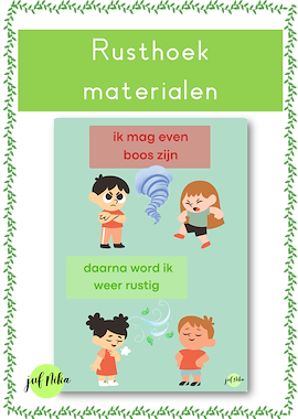 Lesmateriaal Rusthoek materialen van auteur Juf Nika