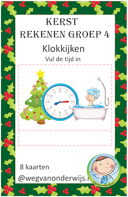 Lesmateriaal Kerst rekenen groep 4/tweede leerjaar van auteur wegvanonderwijs slide 3